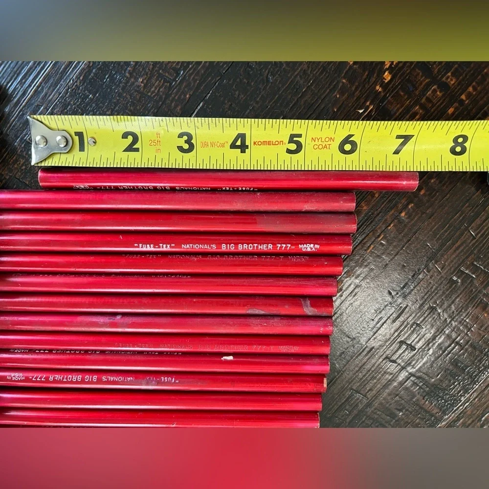99 Vintage NATIONAL'S Big Brother 777 Black Lead Pencils Unused Thick Soft
